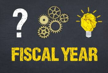 Obraz premium Fiscal Year 