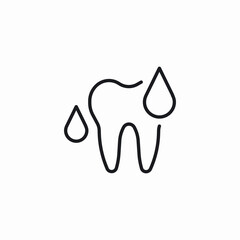 tooth wash icon sign vector