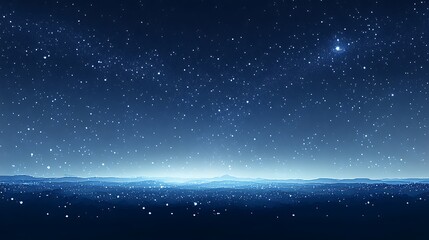 Naklejka premium Beautiful night sky with stars and the Milky Way galaxy space background