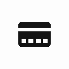 bank card icon sign vector