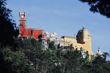 castle in the city lisboa sintra portugal