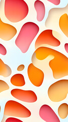 Fototapeta premium Vibrant Abstract Wallpaper Design Featuring Fluid Shapes and Warm Colors for Creative Inspiration
