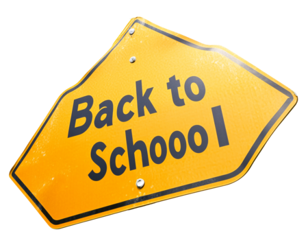 a yellow sign with black text