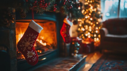 Here's a description inspired by stock image best-sellers, under 100 characters:  Cozy Christmas scene.