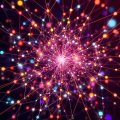 Cosmic Constellation: Vibrant Starburst Nebula