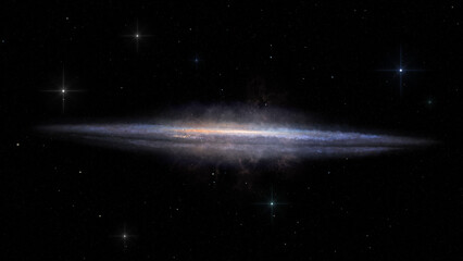 Edge-on galaxy