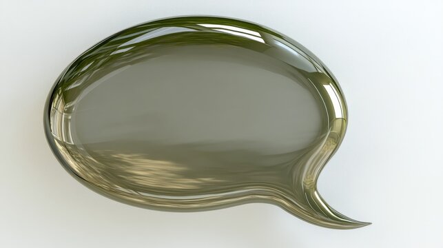 A vibrant speech bubble against a lush green backdrop encourages lively discussion and creative exchanges in a refreshing environment.