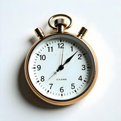 A stopwatch on a white background