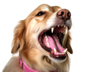a dog with its mouth open