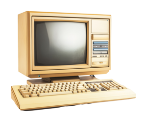 a computer with a keyboard