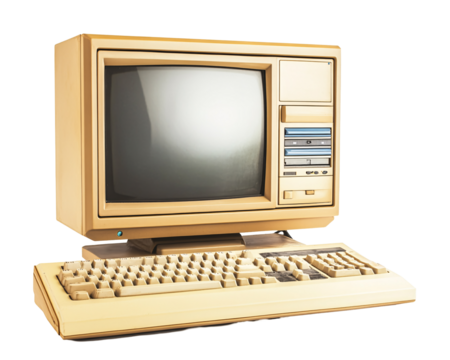 a computer with a keyboard