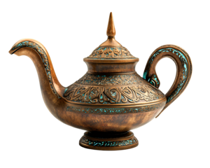 a close up of a teapot