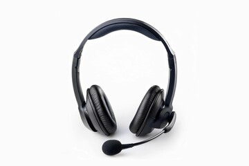 Wireless Helpdesk headset. Isolated on white background