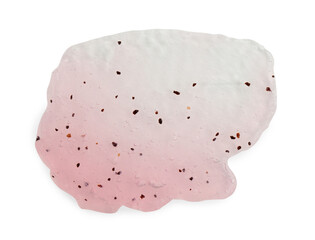 Smear of body scrub isolated on white