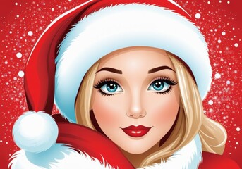 Festive Santa Beauty