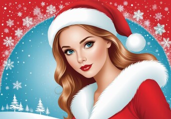 Festive Santa Beauty