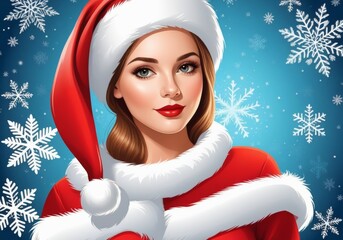Festive Santa Beauty