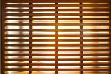 A contemporary wooden slat wall background with evenly spaced horizontal planks, offering a modern and structured aesthetic for a chic interior design.