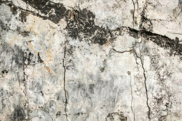 Obraz premium Cracked concrete texture, showing weathering and deep fissures with a mix of gray tones, rough and urban