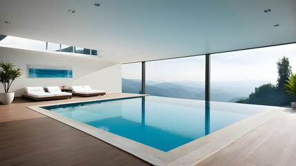Fototapeta premium Interior of the modern pool