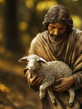 Jesus Christ is a shepherd looking for the lost sheep.