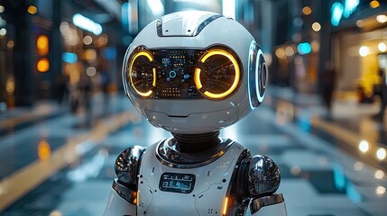 AI-Driven Chatbots Assisting Customer Service: Automated Communication Concept