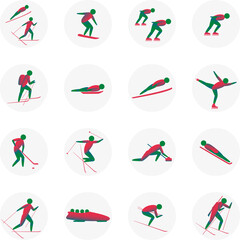 set of icons