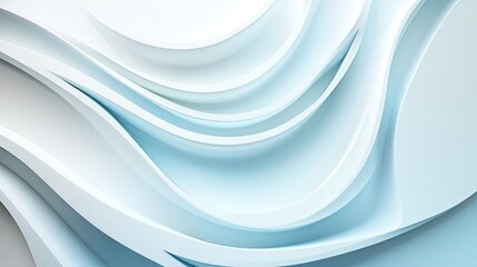 Fototapeta premium Abstract light blue and white wavy background.