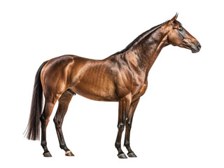 Obraz premium Brown horse isolated on transparent background png