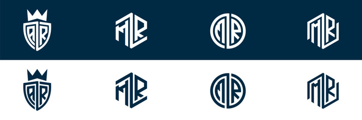 MR RMletter logo set design