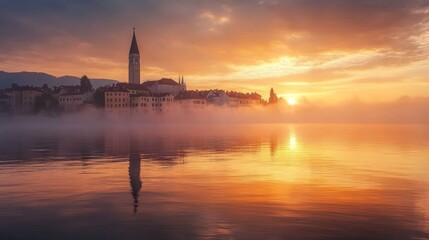 Slovenia's Koper Town from Sea