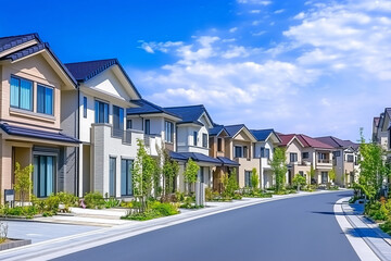 住宅イメージ　郊外の一戸建て