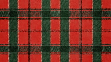 Red and Green Plaid Texture Seamless Pattern Design