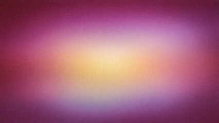 A radiant gradient showcasing rich pink, purple, yellow, and orange hues with a grainy texture, perfect for vibrant wallpapers and artistic designs