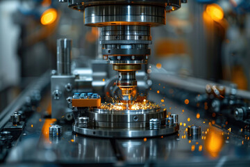 the process of machining on a computer numerical control (CNC) machine.  