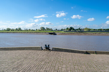 River Great Ouse in the town of King's Lynn, UK