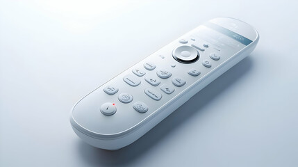 White Modern Remote Control 3D Render