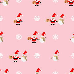 Seamless pattern for Christmas pattern for fabric, and background.