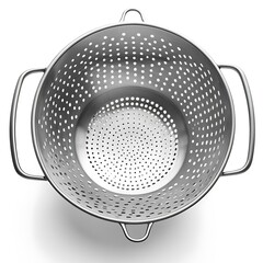 Colander steel selver color kitchen instruments tools more styel transparent or white background  image