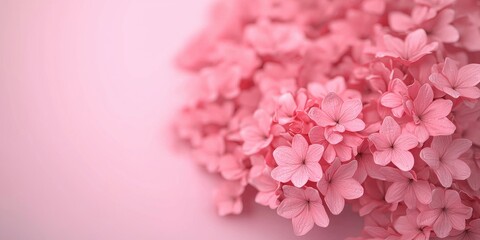 Fototapeta premium Delicate pink flower arrangement home decor floral art tranquil setting close-up view serenity concept