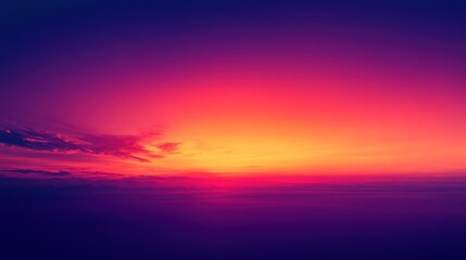 Obraz premium A sunset gradient melting from fiery red to dusky purple.