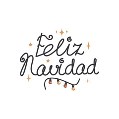 Feliz Navidad card poster banner