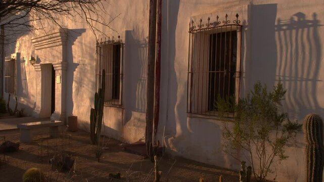 Old windows in San Xavier del Bac Mission, Tucson, Arizona, USA
