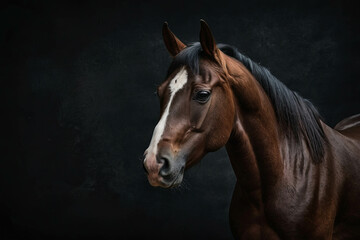 Fototapeta premium A majestuous and happy horse