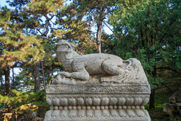 Divine Beast Stone Carving in Summer Palace, Beijing
