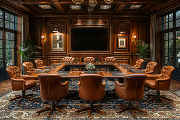 luxurious conference room or meeting room.