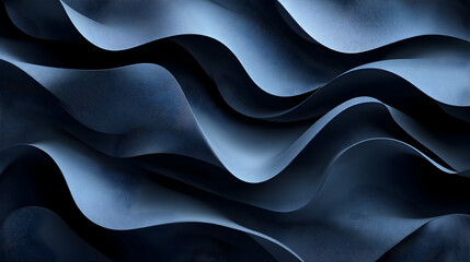 Abstract Blue Waves, Elegant, flowing curves create a sophisticated, textured background image, perfect for design projects.