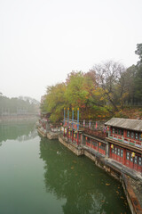 Scenery of Suzhou Street, Summer Palace, Beijing.