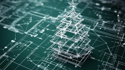 Architectural Christmas Tree Visualization