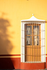 hermosa iglesia amarilla Santuario de Nuestra Señora los Remedios ubicada en Cholula Puebla Mexico